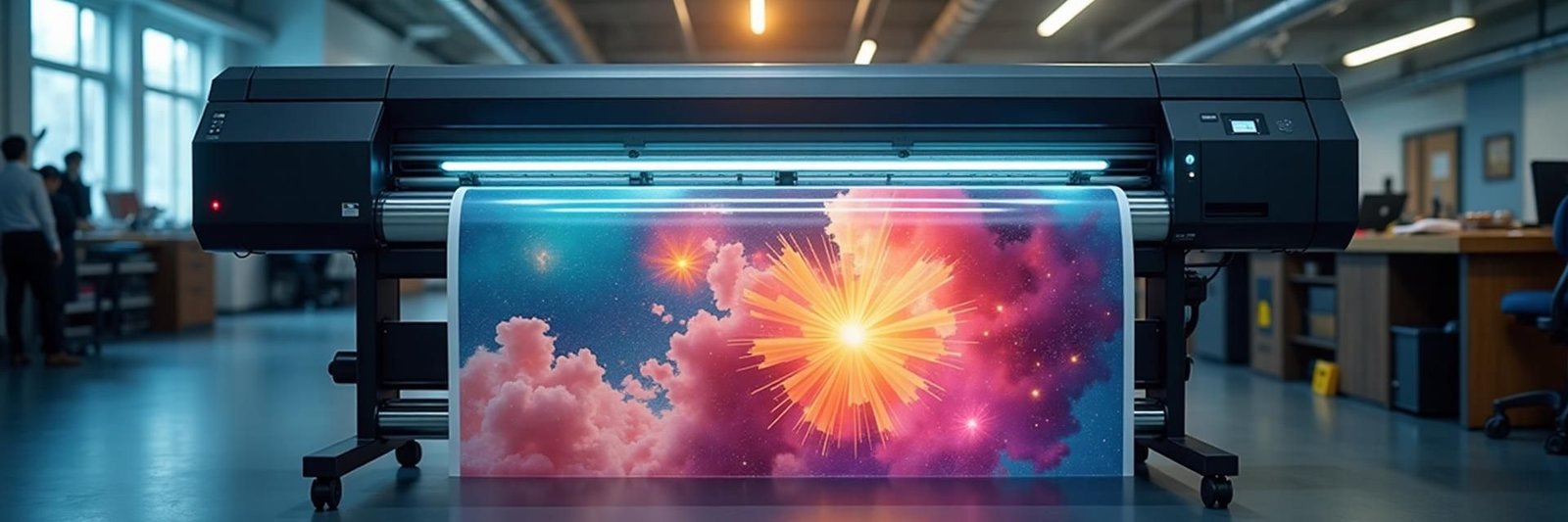 Large format printing production
