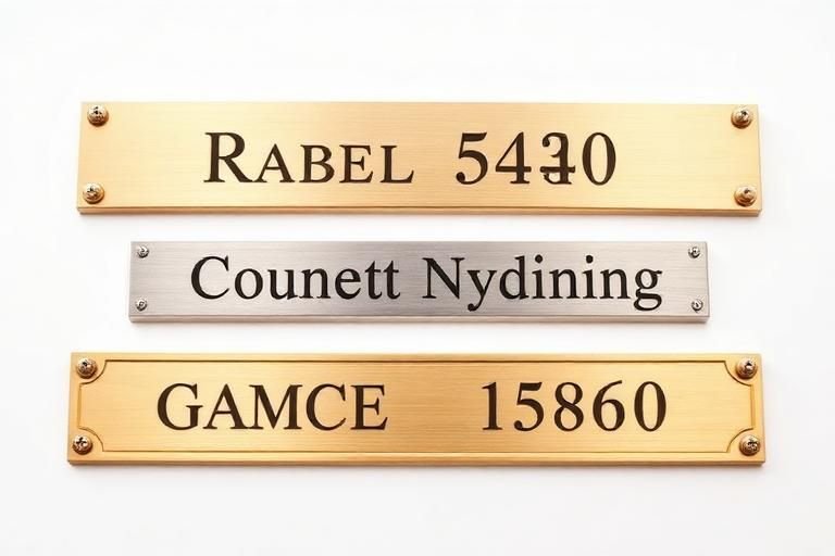 Metal Name Plates